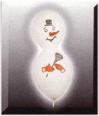 Figurenballon-Schneemann