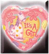 Motivballon-Its a Girl Pony