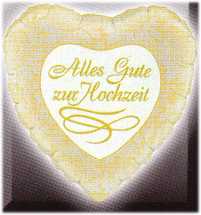 Luftballons zur Hochzeit