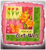 Folienballon-Get well