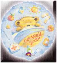 Folienballon-Get well soon