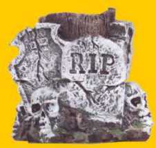 Halloween-�llampe Grabstein