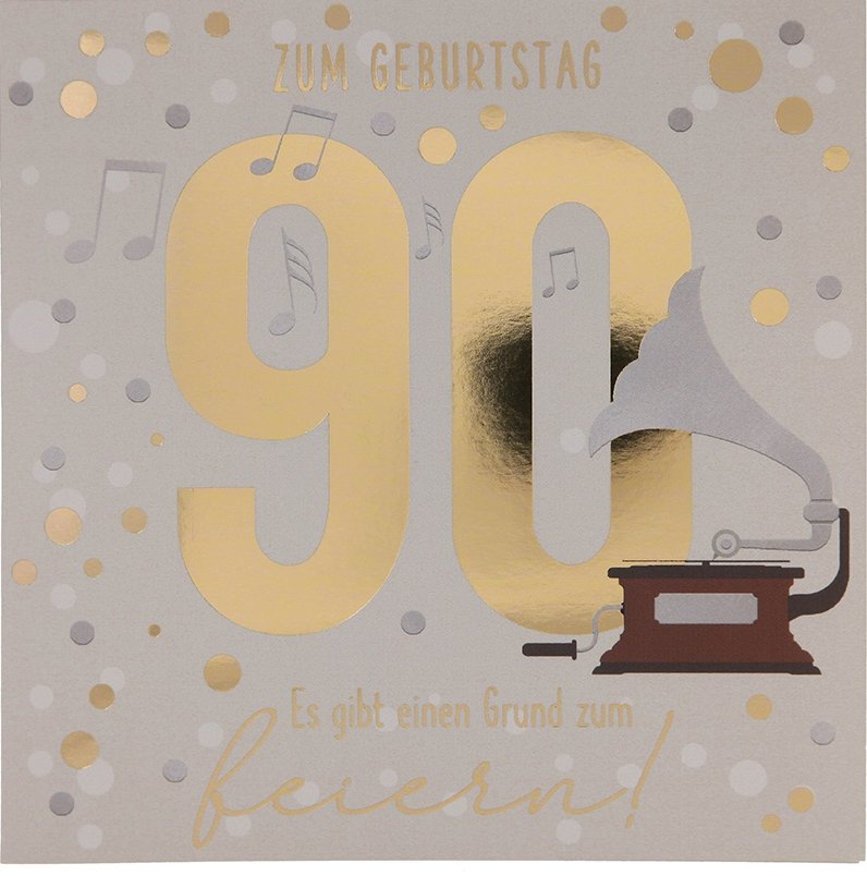 Musikkarte zum 90.Geburtstag