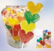 Romantik-150x bunte Herz Lolly