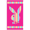 Playboy-Handtuch Streifen Pink