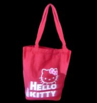 Hello Kitty-Logo Tasche,rot