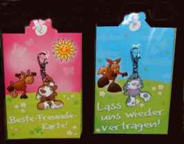 Gl�ckwunschkarte mit Schl�sselanh�nger
