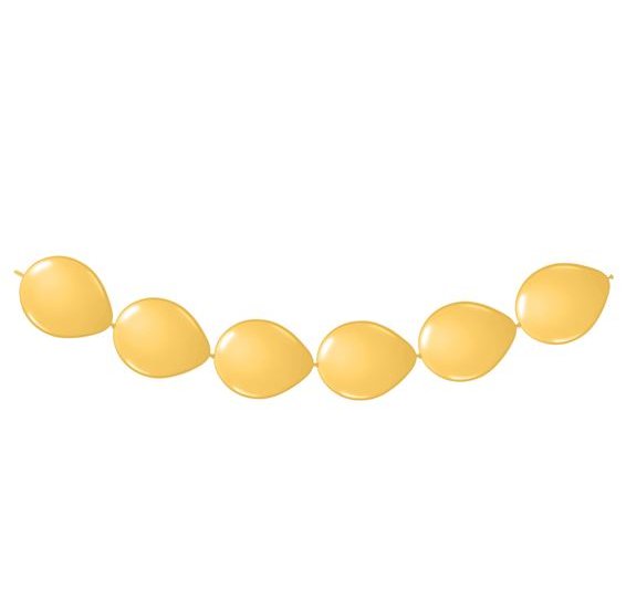 Verbindungsballons Gold, 8 Stck