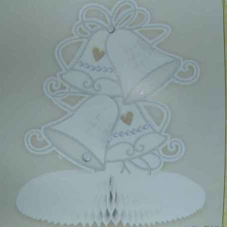 Bild Hochzeit 3 D Tisch Deko Glocken