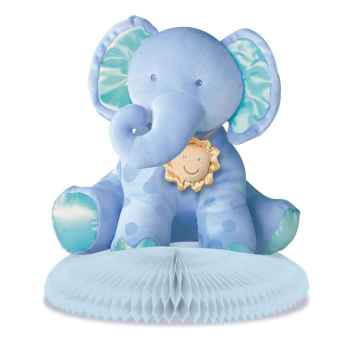 Geburt Tischdeko Elefant Blau