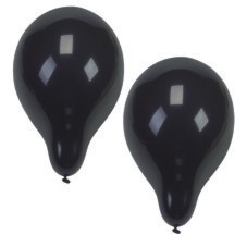 EM Luftballons � 25 cm schwarz, 10x