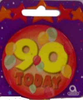Geburtstag - Party Anstecker 90