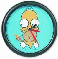 The Simpsons Homer Wanduhr