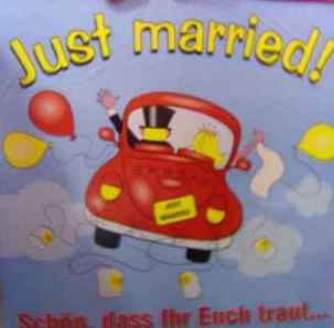 Hochzeit Schild Just Married