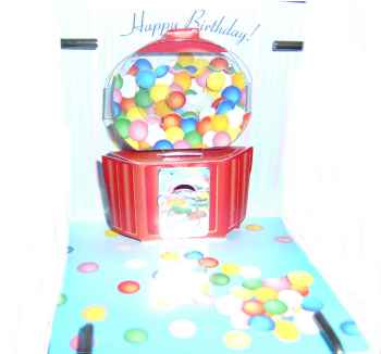 Pop Shots - 3 D Geburtstag Karte