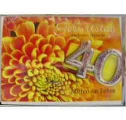 Gl�ckwunschkarte - 40.Geburtstag