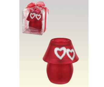 Valentinstag - Teelichthalter mit Herzen