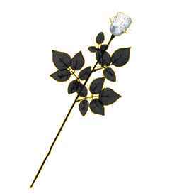 Halloween Deko Blutige Rose wei�