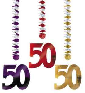 50. Geburtstag Deko: Rotorspiralen