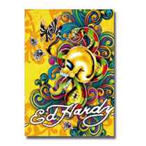 Ed Hardy Unlimited A4 Buch, gelb