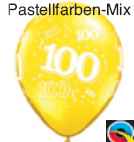 Geburtstag - 6x Latexballons Zahl 100