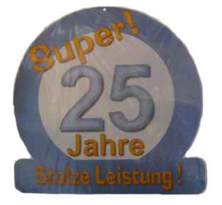 Silberhochzeit - XXL Schild