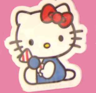 Hello Kitty Magnet mit Schleife