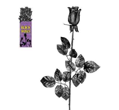 Halloween - Blutige Rose schwarz