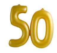 Goldene Hochzeit - Aufblasbare 50
