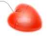 Valentinstag - PC Mouse in Herzform