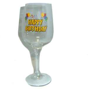 Weinglas Happy Birthday