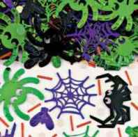 Halloween Deko:  Konfetti Spider