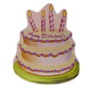 Geburtstag - 3 D Happy Birthday T�te