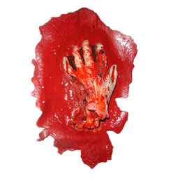 Blutige Horror Hand in Blutlache