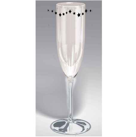 Silberne Hochzeit - Sektglas