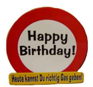 Geburtstag Schild