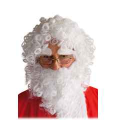 Set Per�cke und Bart Weihnachtsmann