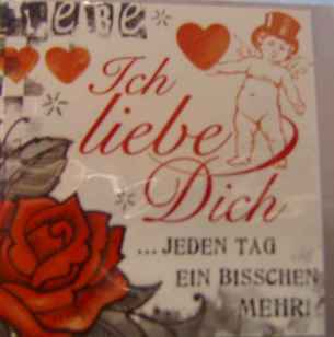 Gl�ckwunschkarte Ich liebe Dich Karte