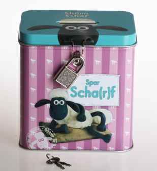 Shaun das Schaf Spardose Spar Scha(r)f