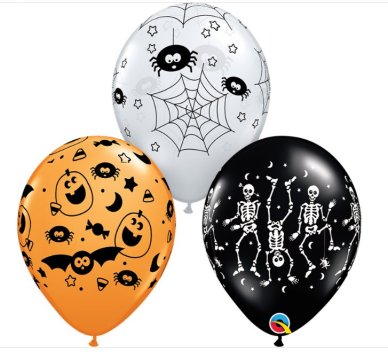 Halloween Ballons Spooky, 25 Stck