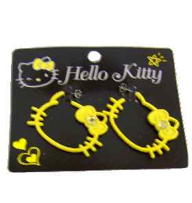 Hello Kitty XL Ohrstecker Pop YELLOW