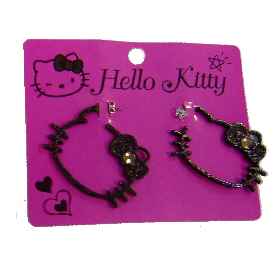Hello Kitty XL Ohrstecker Pop BLACK