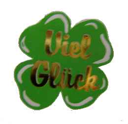 Aufkleber Viel Gl�ck