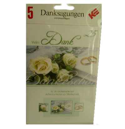Silberhochzeit - Danksagungen