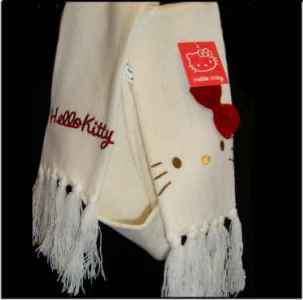 Hello Kitty Strickschal