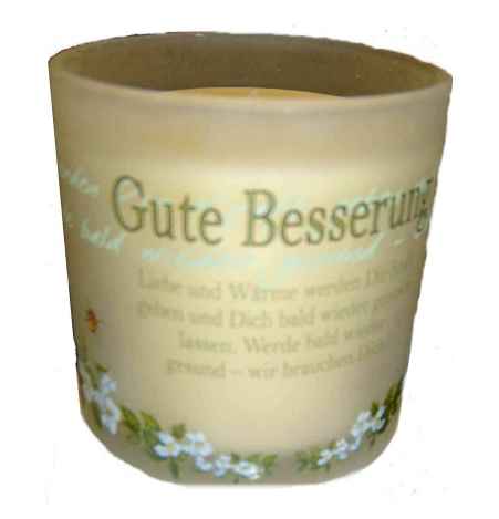 Gute Besserung Vanille Kerze