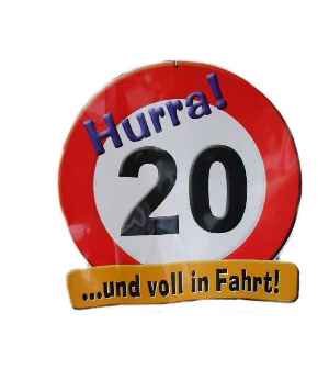 Geburtstag - XXL Schild 20