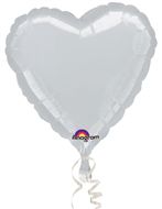 Folienballon Herz wei�