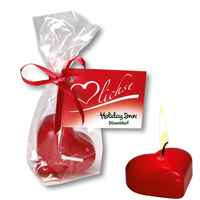 250 x Give away Herzkerze