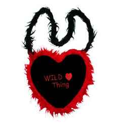 Herz Tasche Pl�sch WILD THING schwarz